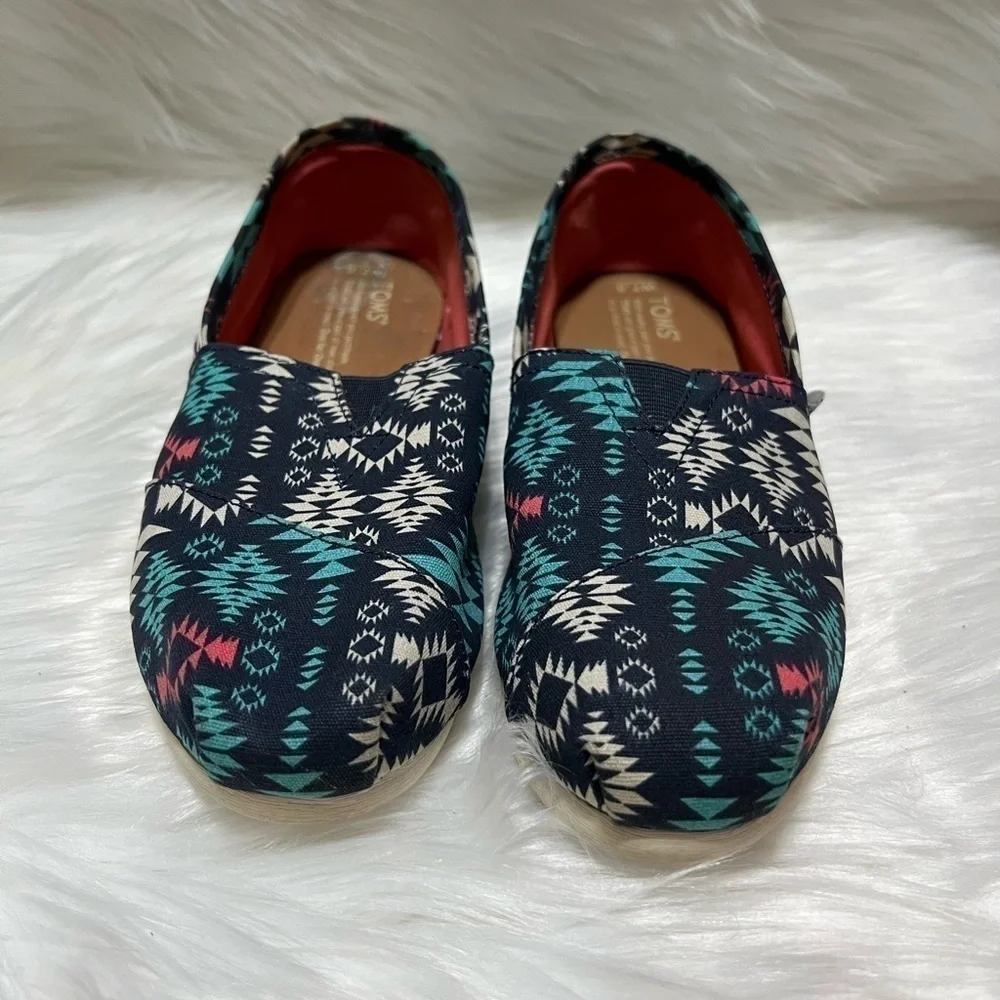 TOM’S Aztec Print Multicolor Women Shoes Sz W7.5